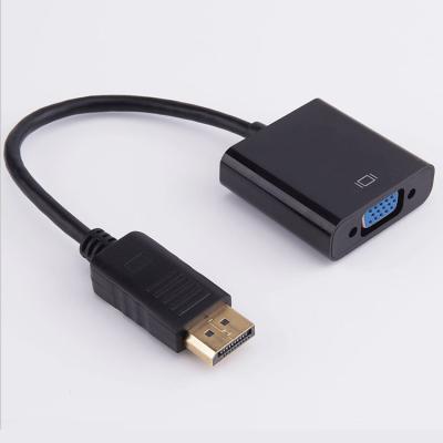 China Hot Sale 1080p COMPUTER DP to VGA Male to VGA Female Video Adapter Display Port Cables DP Adapter for HDTV for sale