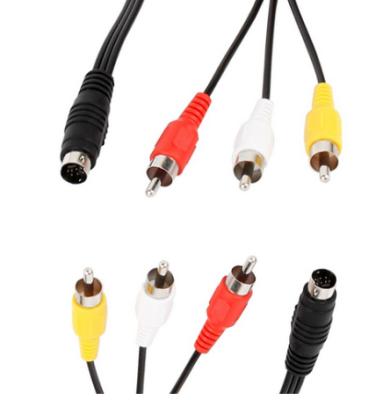 China Hot Sale 8pin 9 Pin 10pin Mini Din To Rca Cable Mini Din Av Cable Computer/Telephone/Video/DVD/Audio/Speaker/Stereo/Monitor/Multimedia Amazon for sale