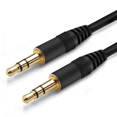 China Hot selling car gold plated buck aux. 3.5mm Audio Extension Cable to Car Stereo Male Cable for sale