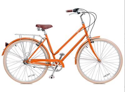 China Made in China hi ten steel colorful 26 inch OL elegant city bicicle for lady  single speed for sale