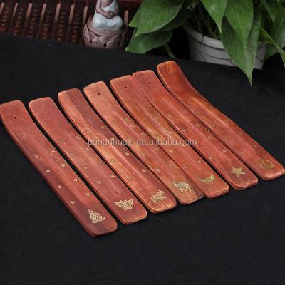 China Chinese Style Home Censer India Thailand Wooden Incense Dish For Incense Stick Burning for sale