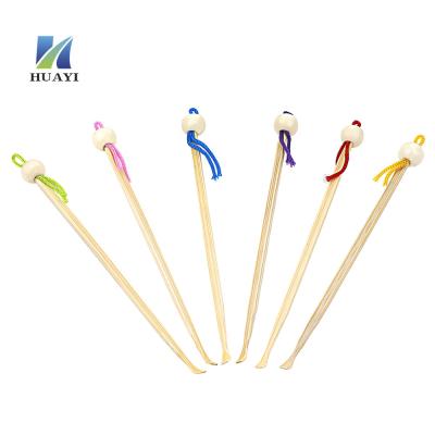 China Eco-friendly bamboo butterfly earwax cleaner withpout spoon earpick with beads for sale