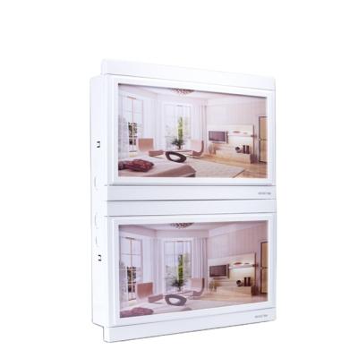 China L Style Distribution Box Metal PC+Metal+Copper 32 Ways Panel With Replaceable Picture for sale