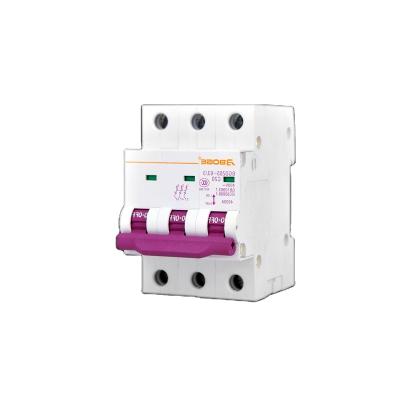 China Custom mcb plastic electric miniature micro safety pole PC 16a 3P 3 mini circuit breaker manufacturers for sale