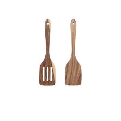 China Sustainable Cook Utensil Set Kitchen Home Cooking Tools Spatula Heat Resistant Wooden Set for sale