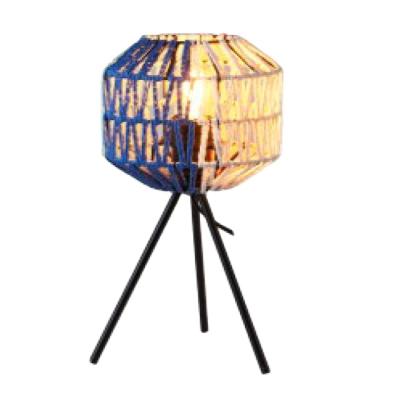 China Modern Popular Natural Straw Rope Tripod Standng Lamp for Living Room for sale