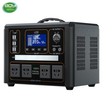 China Type C 1000W Power Charger LED Display Outdoor Solar Power Station for sale