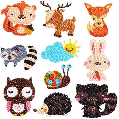 China 2021 Children's 5D Cartoon Animal Full Diamond Christmas Set of Diamond Stickers Handmade DIY for sale