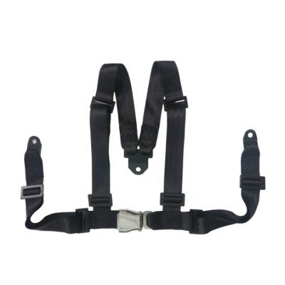 China Polyester Office Chair Safety Belt 4 Point Seat Belt Red Karting Seat Belt for sale