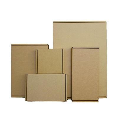 China Wholesale Recycled Materials Factory Custom Foldable Environmentally Friendly Brown Paper Boxes For Express Shipping for sale