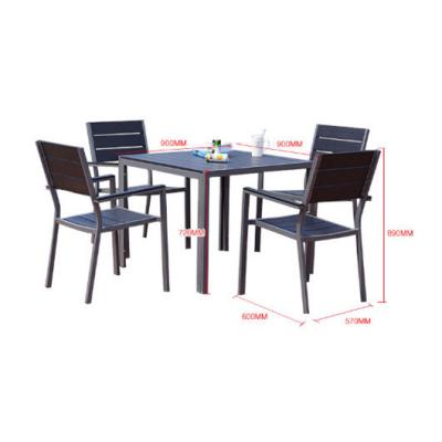 China One table and four chairs Youya to face outdoor barel bar chairs garden 2020 new products plastic table and chair for cafe for sale