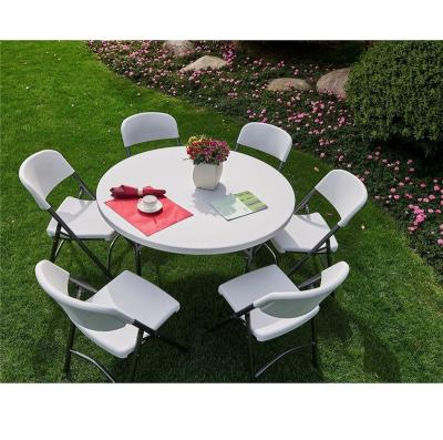 China Modern Hot Sale Folding Table Banquet Set Dining Chairs And Tables Sets Events Folding Dining Table For Bistro Set for sale