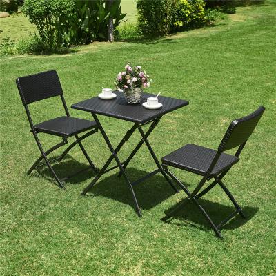 China A table and 6 Youya chairs to face the plastic chairs and table tables of the 6ft labtop folding for the balcony for sale