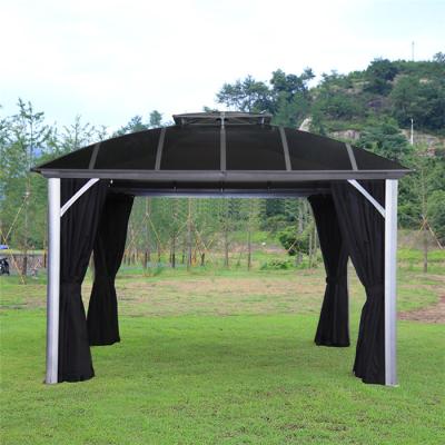 China With Screen Sheer Curtain Youya Decoration Sunshelter Tents Garden Sun Shed Outdoor Single Carport Wholesale With Rain Gutters for sale