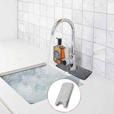 China 2Pcs New Zealand Wood Absorbent Faucet Mat, Ovelur Sink Splash Guard, Microfiber Cleaning Cloth Pads Protector for Faucet Counter Sink, Kitchen, for sale