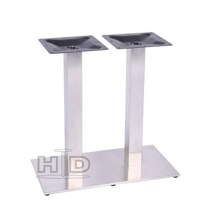 China Easy Installation Stainless Steel Dining Table Base For Long Table for sale