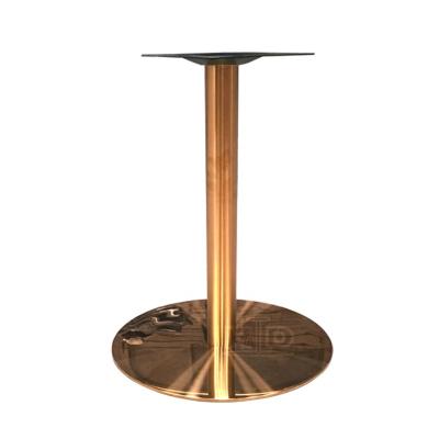 China Easy Installation Foshan Factory Round Polished To Finish Stainless Steel Gold Table Legs for sale