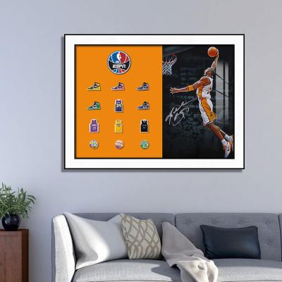 China Modern Wall Art Painting of Jordan LeBron James for Porch Bedroom or Children's Room for sale