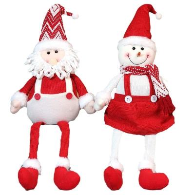 China Christamas Home Decoration Retractable Santa Claus Snowman and Elk Toys for Children for sale