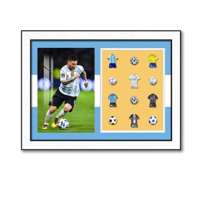 China Messi Star Football 3D Modern Electric Decorative Painting Building Blocks with Still Life Pattern for sale