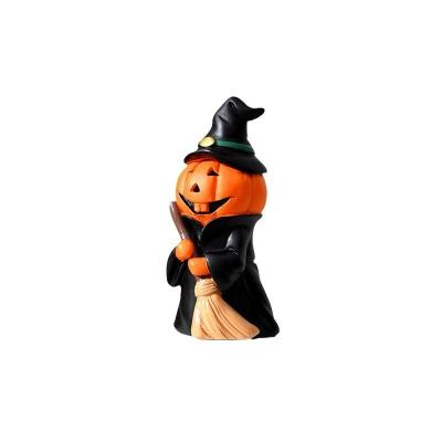 China Linterna de Halloween de calabaza LED pequeña para decoraciones de fiestas de pared y suministros navideños en venta