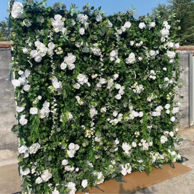 China Flores artificiais de seda para decoração de parede de tecido 3D realista e parede de carro à venda