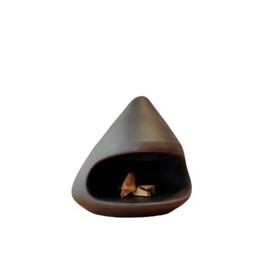 China Metal Lotus Leaf Backflow Incense Burner with Smoke Back Flow Cones and Customized Color for sale