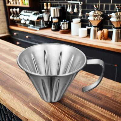 China Bag Style Handle Stainless Steel Tea Coffee Filter Holder for Home and Coffee Shop for sale