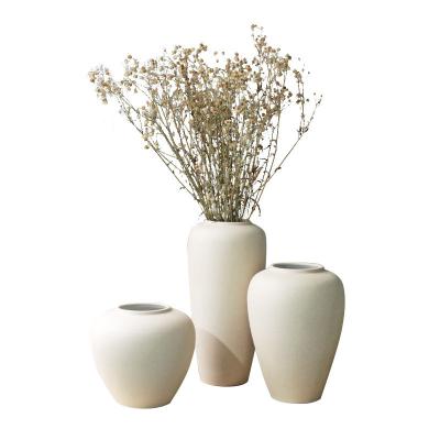 China Contemporary 3D Printed Ceramic Tabletop Vase Nordic Luxury Design for Home Decoration for sale