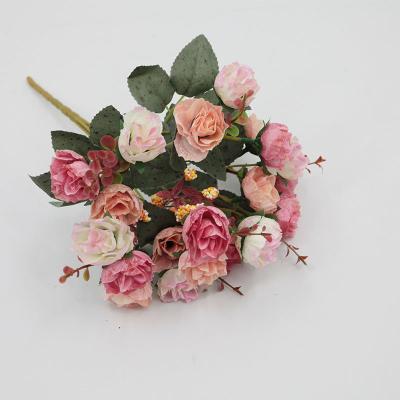 China 30cm Diamond Roses Autumn Rose Bouquet for Wedding Home Christmas Decor and Ornaments for sale