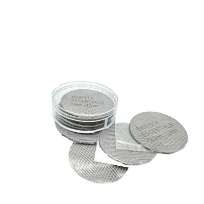 China Stainless Steel Coffee Puck Screen 58mm Espresso Filter Gasket for Stocked Coffee and Tea for sale