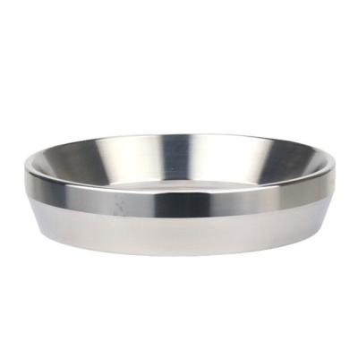 China Customize Logo Acceptable Silver Intelligent Dosing Ring Coffee Funnel For Portafilter for sale