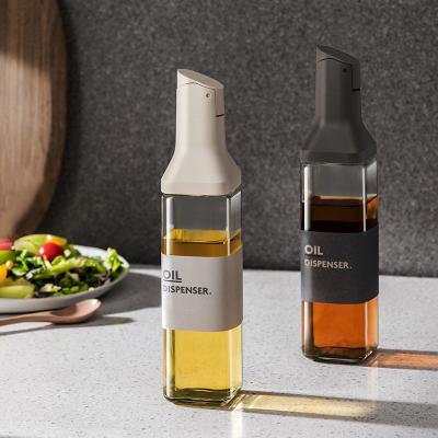 Chine Bouteille d'huile de verre de cuisine de la maison stockée Sauce de soja Vinegar Bouteille d'assaisonnement Boîtier à huile à étanchéité avec vinaigre à vendre