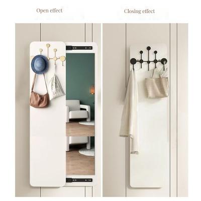 China Customized Color Nordic Solid Wood Full-Body Mirror for Decorative Bedroom Living Room for sale