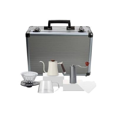 Chine 600ml Capacité tasse de café en céramique de porcelaine ensemble de six pièces Kit avec échelle de pot de filtre à vendre