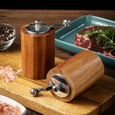 China Adjustable Hand-Cranked Manual Salt and Pepper Mill for Flax Seeds Kitchen Accessories for sale