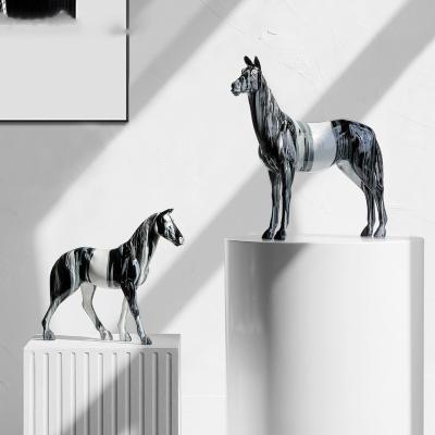 China Gepersonaliseerde kleur Moderne Noordelijke Art Deco Dierensculpturen voor Home Office Studio Decor Te koop