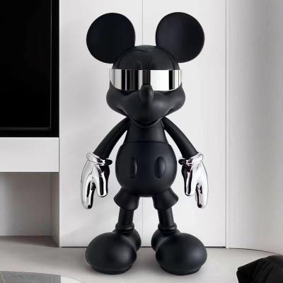 China Multi-Functional White Blank Mickey Mouse Ceramic Ornaments for Modern Cyberpunk Design for sale