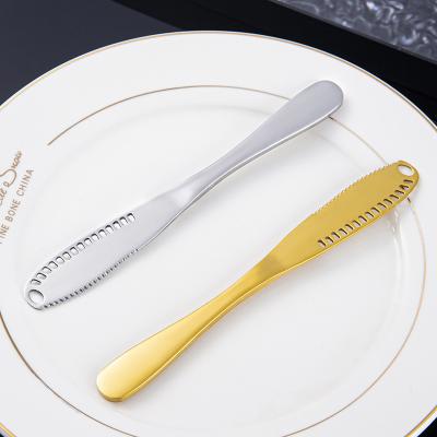 China Stainless Steel Cheese Knife for Western Bread and Jam Elegant Butter Knife Cheese Tools for sale