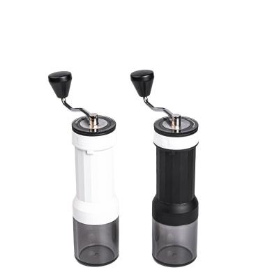 China Business Ceramic Conical Burr Manual Hand Mill Coffee Grinder with Stainless Steel Metal for sale