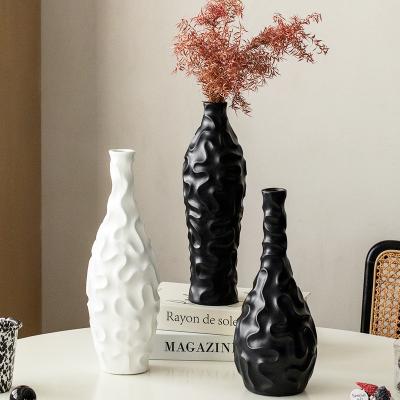 China Contemporary Design Style Antique Style Ceramic Flower Pot for Home and Hotel Decor for sale