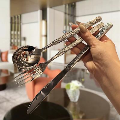 China Stylish Flatware Dinnerware Sets Stainless Steel Cutlery Set Back to School Occasion for sale