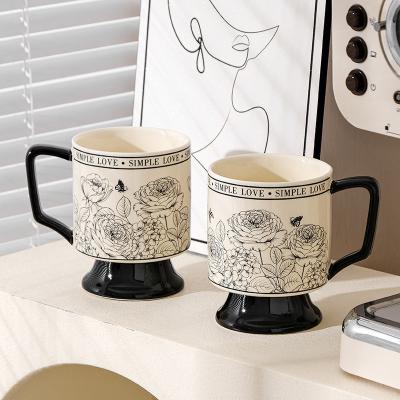 China Add a Nostalgic Flair to Your Party with this Classic Ceramic Milk Cup and Spoon Set for sale