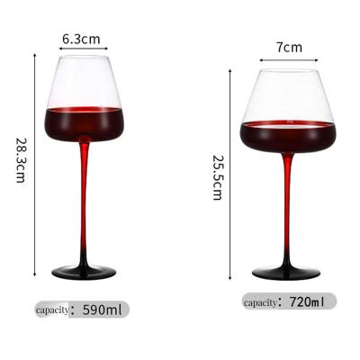 China NO Plastic Type Customized 20 oz Clear Wine Champagne Glass Goblet Cup European Design Style for sale