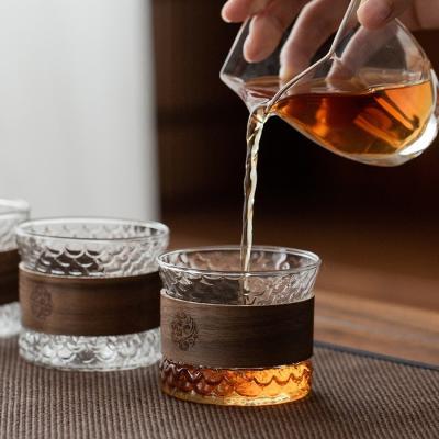 China 5oz 150ml Transparent Glass Cup Custom Eco-Friendly Cup for Drinking Water Coffee Tea for sale