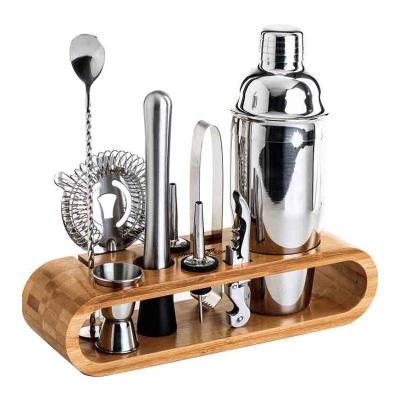 China Metal Type Stainless Steel Cocktail Shaker Set Boston Shaker Jigger and More Bar Tools for sale