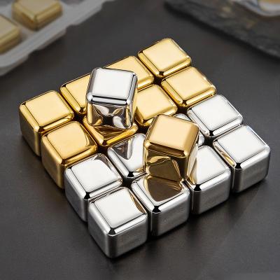 China DIY Ice Cube Tray Mold for Bar Club Drinking Customized Size Metal Square Dice Ice Cubes for sale