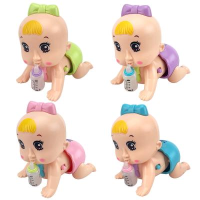 China Mini Battery Operated Toy Music Light Climbing Doll For Kids for sale