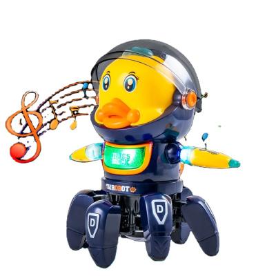 China Playing Newcomer Dance Singing Glow Six Funny Electric Claws With LED Light Space Duck for sale