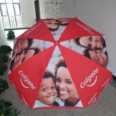 China Colgate Industrial Large Size Windproof Structure Promotion Outdoor Beach Umbrella for sale